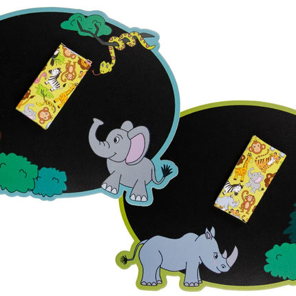 Wild Animal Blackboard & Chalk