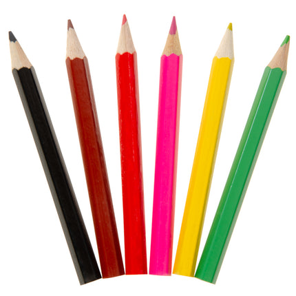 Farm Animal Halfsize Colouring Pencils - 6 Pack