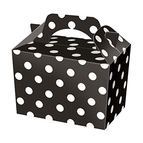 10 Black Polka Dot Boxes