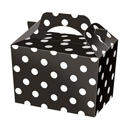 10 Black Polka Dot Boxes