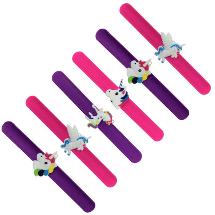 Deluxe Unicorn Snap Bracelets - 6 Pack