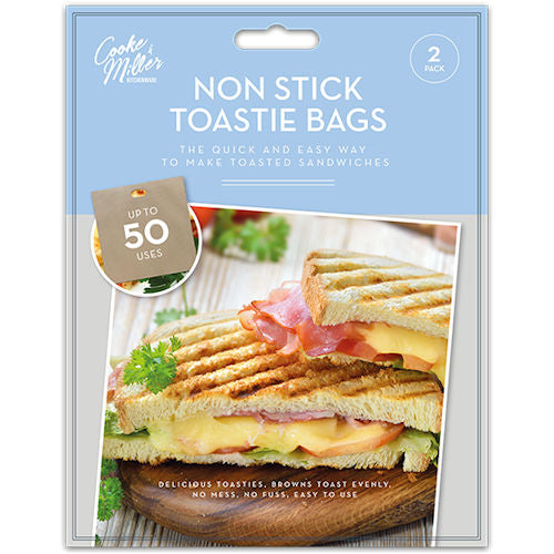 Toastie Bags 2 Pack - Reusable Toasted Sandwich Pockets for Quick and Easy Snacks