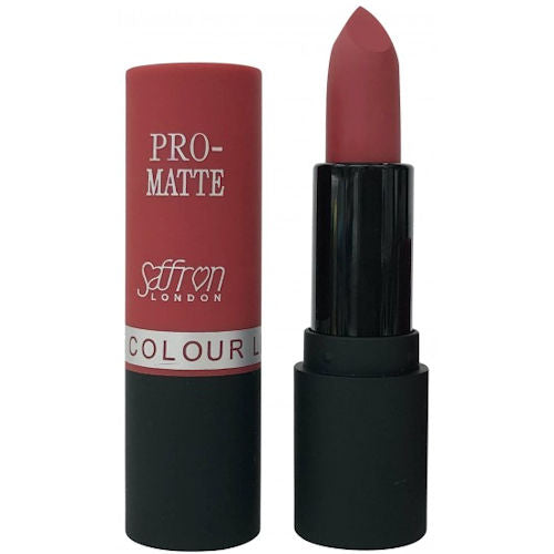 Saffron Pro Matte Lipstick - Matte Diamond Red No.05 Hydrating No Shine Long Lasting Rich Colour Lip