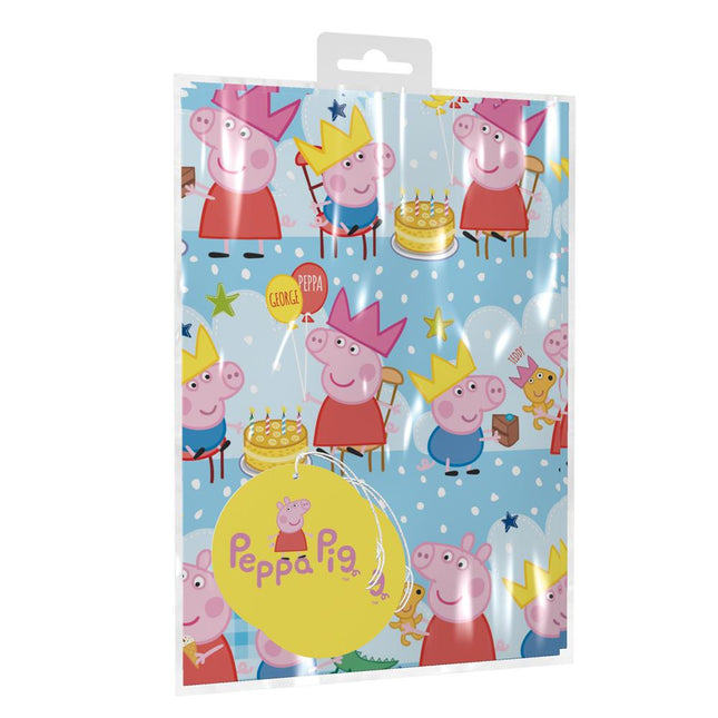 Peppa Pig Giftwrap Sheets - 2 Sheets