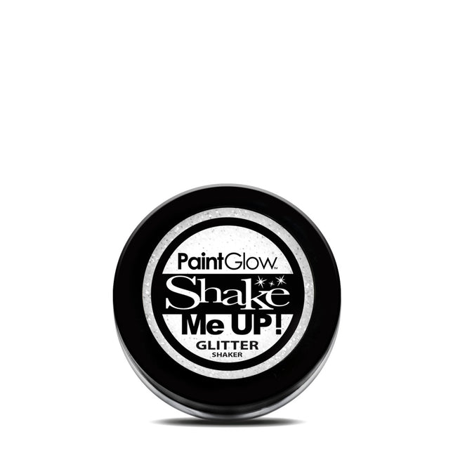 Paint Glow Glitter Shaker - White