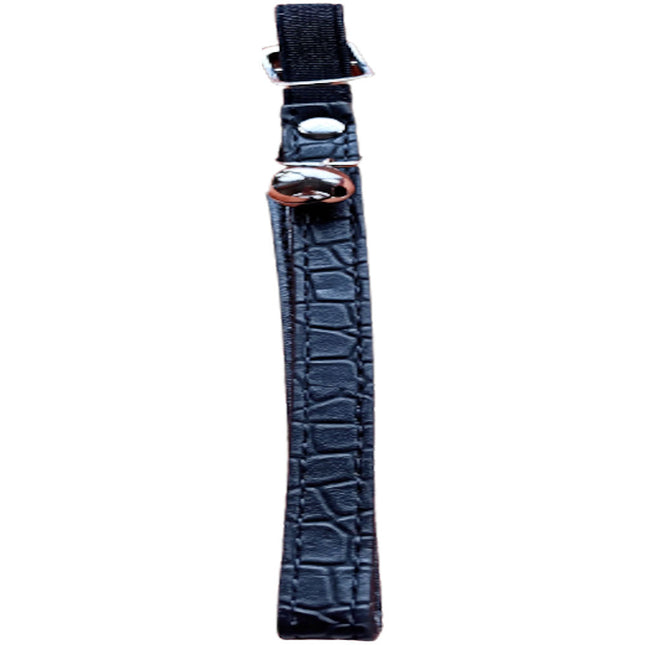 Elastic Cat Collar Leather Look - Black