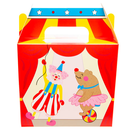 Circus Party Food Lunch Boxes - 6 Pack