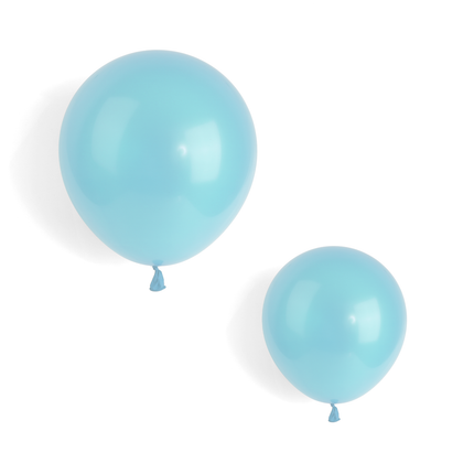 Pearlised Baby Blue 7" Latex Balloons – 100 Pack