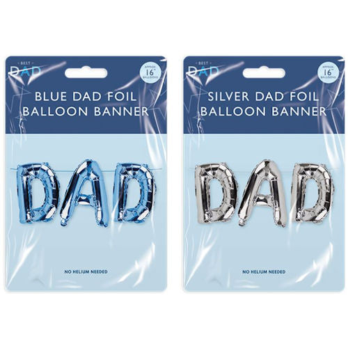 Fathers Day Dad 16" Foil Balloon - Assorted