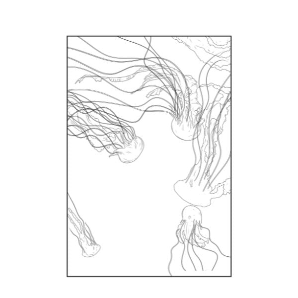 A4 Life in The Ocean Advanced Colouring Book