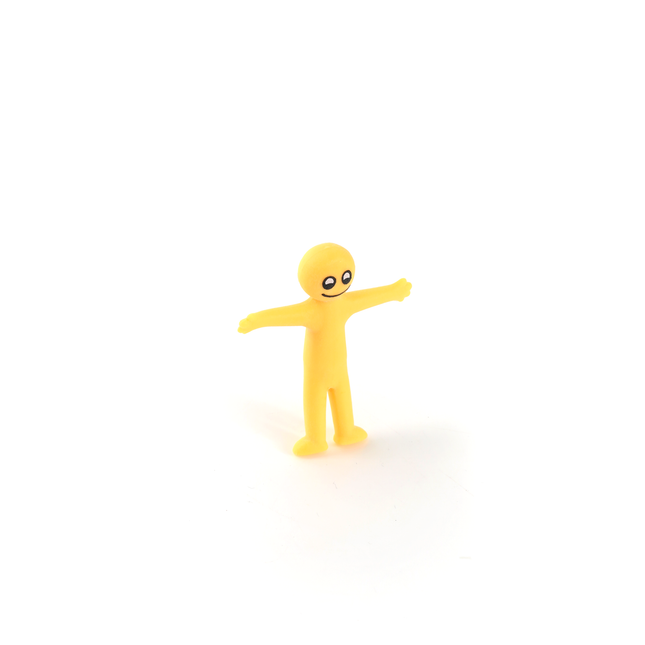 Yellow Stretchy Smiley Men - 12 Pack