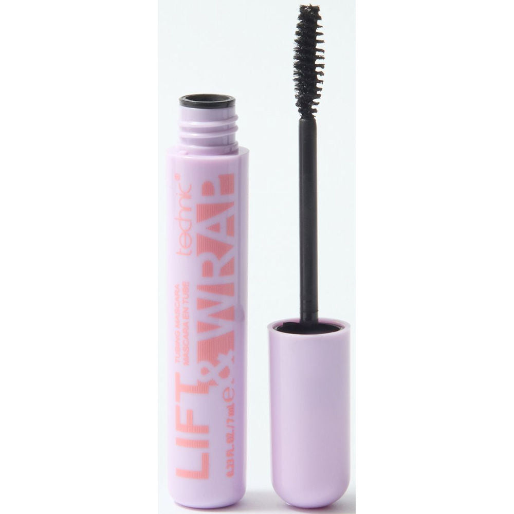 Technic Cosmetics Lift & Wrap Tubing Mascara - Black Lengthening Smudge-Proof Long-Lasting