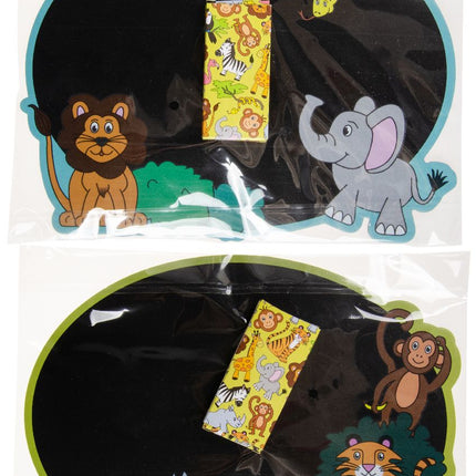 Wild Animal Blackboard & Chalk