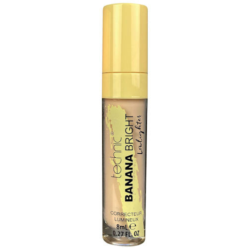 Technic Cosmetics Banana Bright Lowlighter Colour Corrector - Makeup Beauty Concealer Brightening Under Eye Dark Circles