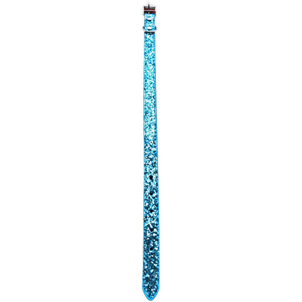 Glitter Dog Collar - Medium Blue