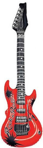 Inflatable Guitar - Dark Red