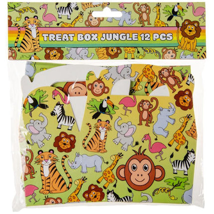 Wild Animals Small Treat Boxes - 12 Pack