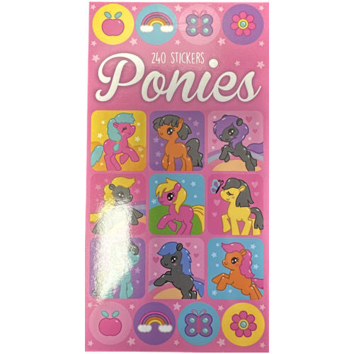 Ponies Sticker Book - 240 Stickers