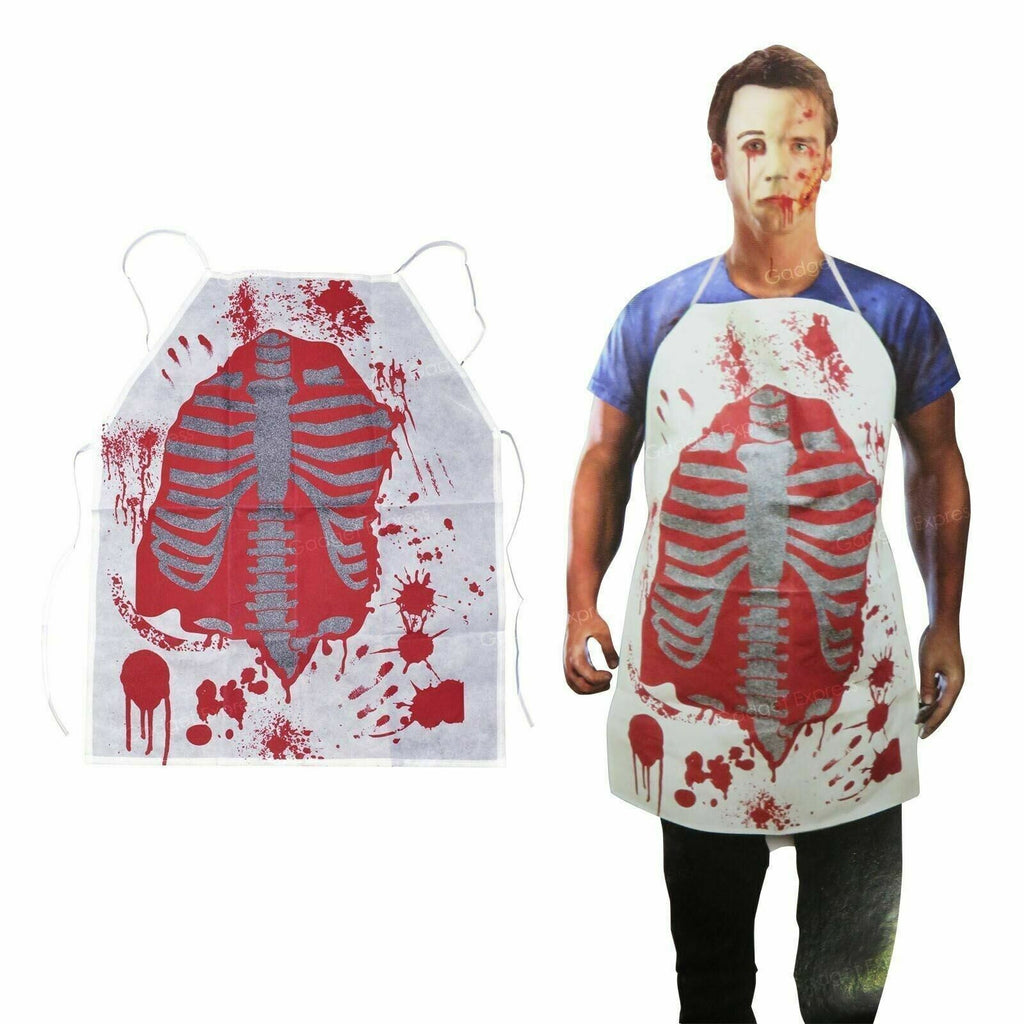 Halloween Bloody Apron – Spooky Costume Accessory Realistic Blood Splatter Fancy Dress