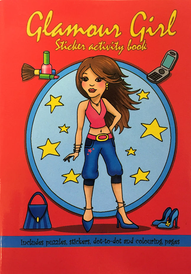 Glamour Girl Sticker Activity Books - 6 Pack