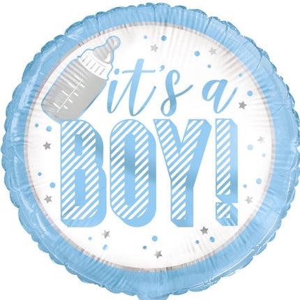 It's A Boy 18" Round Foil Balloon