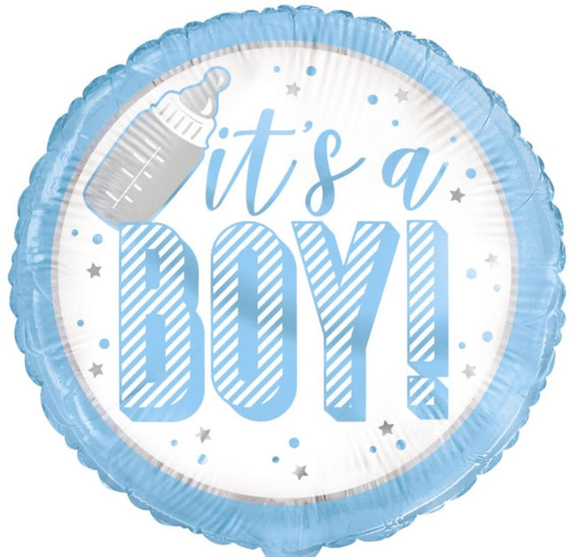 It's A Boy 18" Round Foil Balloon