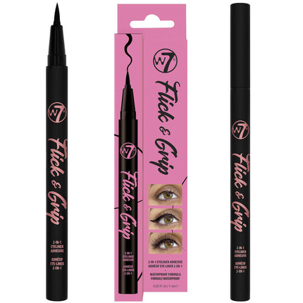 W7 Cosmetics Black Eyeliner - Flick & Grip