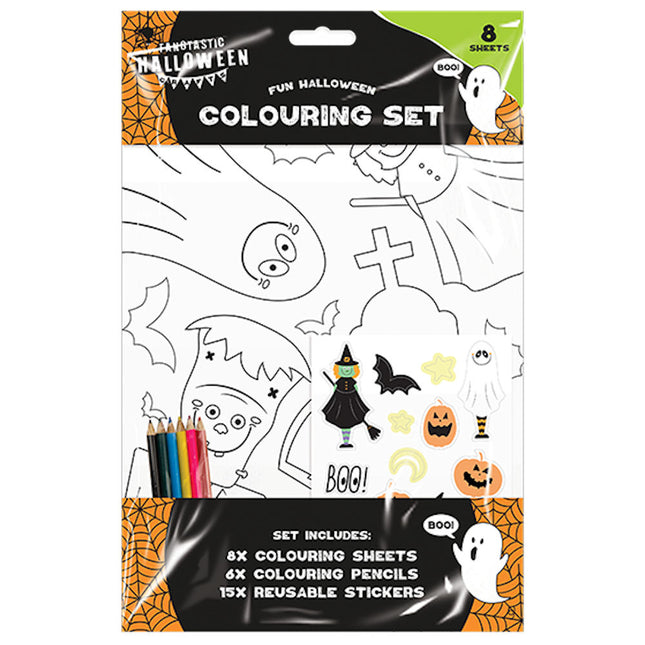 Halloween Colouring Set