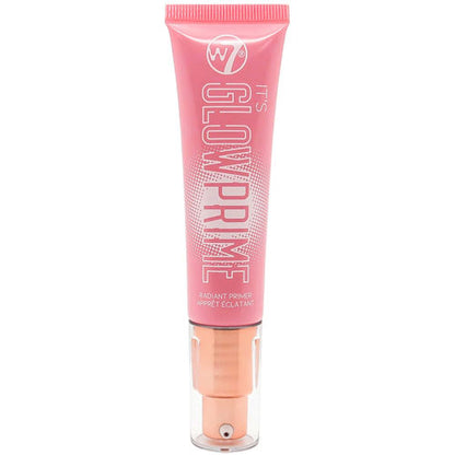 W7 Cosmetics It's Glow Prime Face Primer - Radiant Base Smooth Application Long Lasting Hydrating Formula