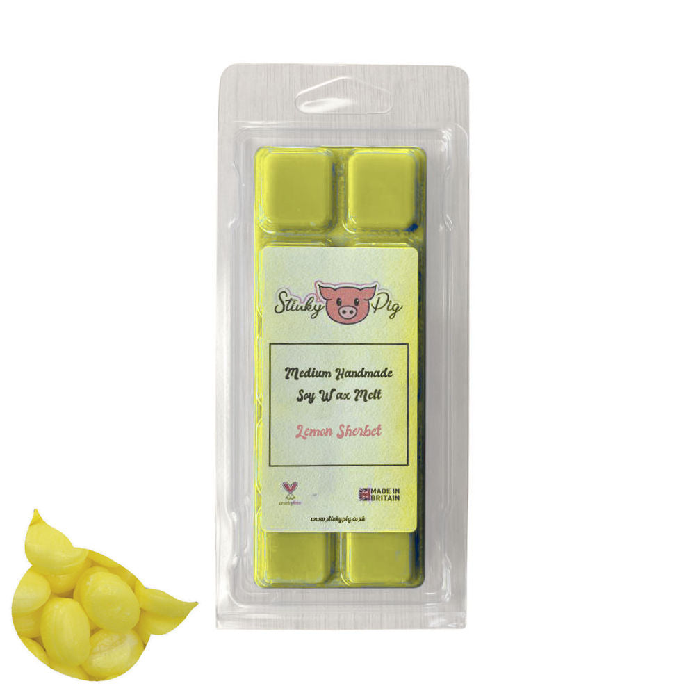 Stinky Pig Highly Scented Soy Wax Melt Clam - 50g Lemon Sherbet
