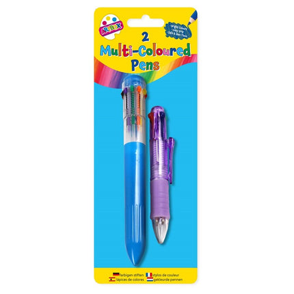 2 Multi Coloured Pens