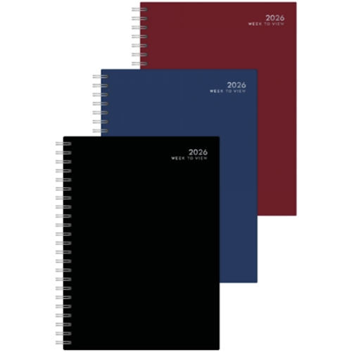 A5 WTV Classic Spiral 2026 Diary - Assorted