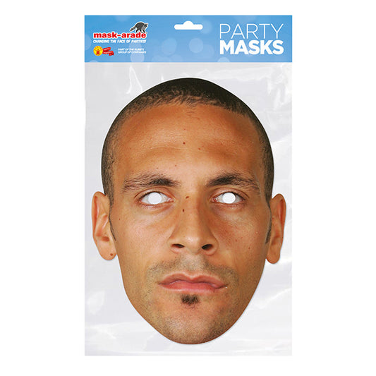 Rio Ferdinand Party Mask – Full Face Cardboard Mask Eye Cut-Outs Parties