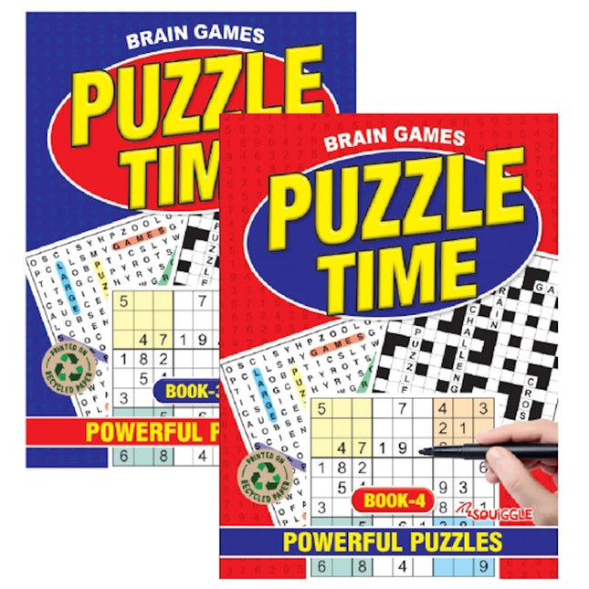 A4 Puzzle Time Book