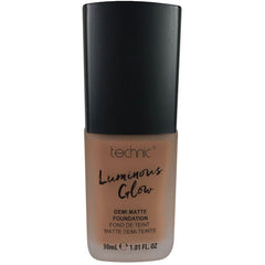 Technic Cosmetics Luminous Glow Demi Matte Medium Coverage Foundation - Mocha