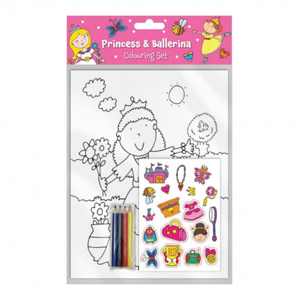 Princess & Ballerina Colouring Set