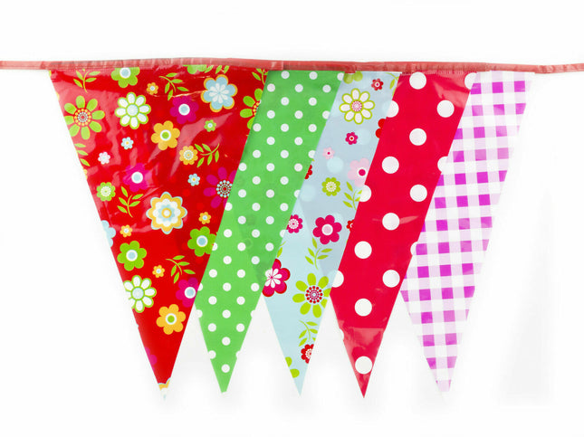 C1007 Shabby Chic Vintage 10m Triangle Bunting