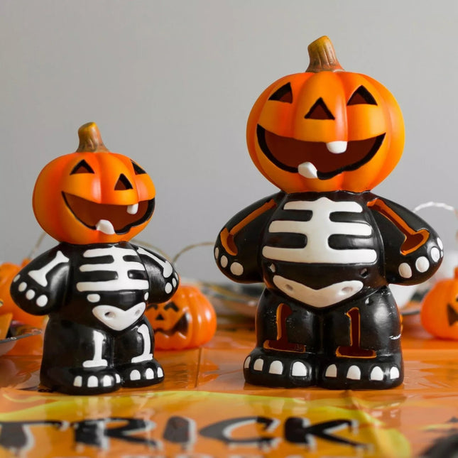 Flashing LED Halloween Skeletons - 2 Pack