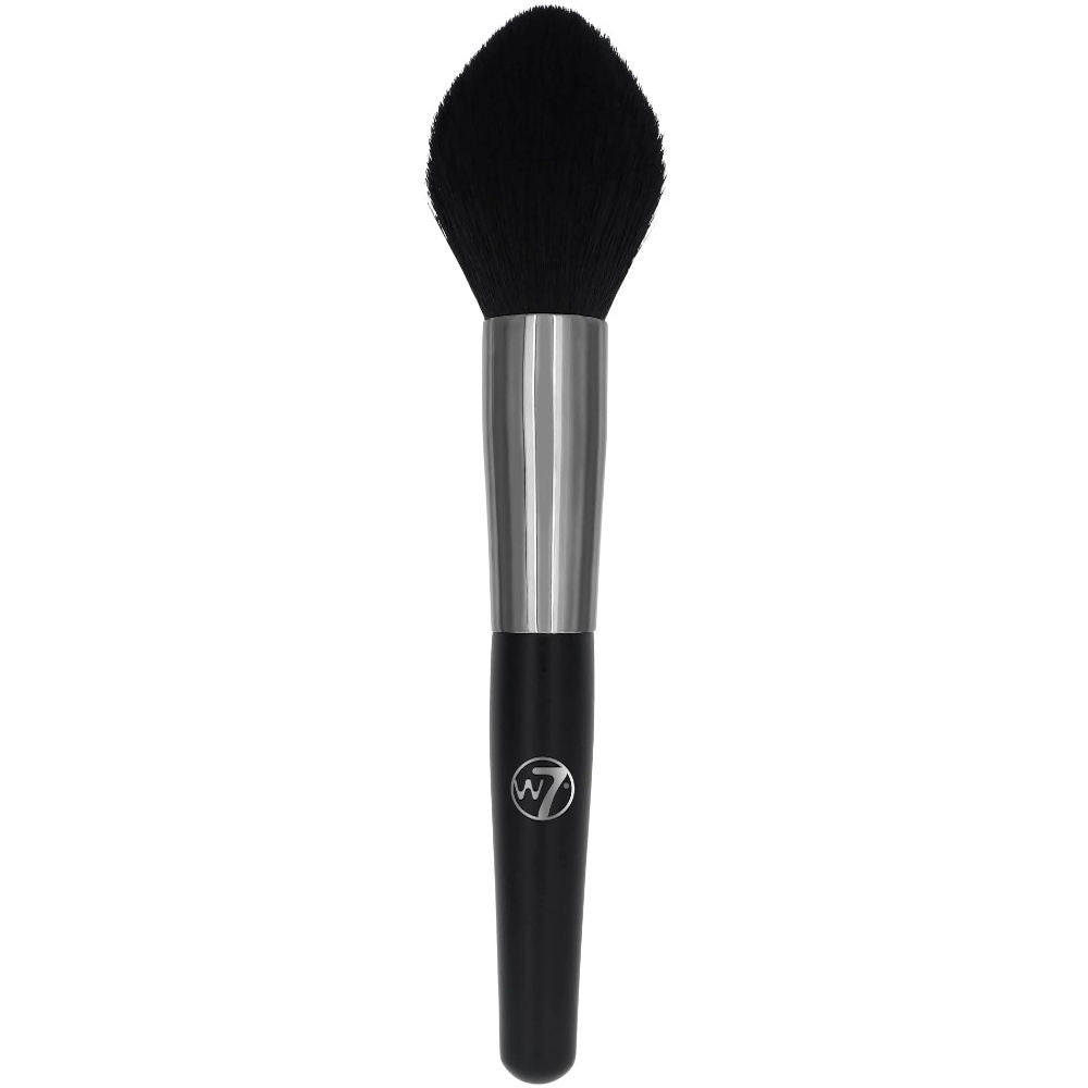 W7 Cosmetics Blusher Bronzer Shaped Powder Brush - Precision Blending Soft Bristles Professional Quality Easy Application