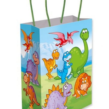 Dinosaur Paper Handle Bags - 6 Pack