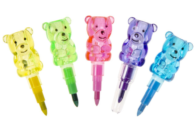 Bear Animal Swap Point Colouring Crayons - 5 Pack
