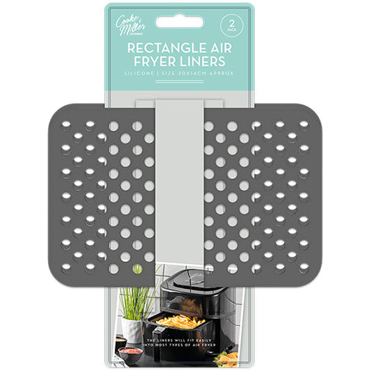 Air Fryer Rectangle Silicone Liners 20cm