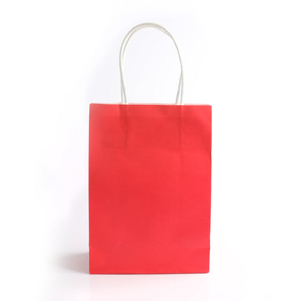 Paper Bag With Handles Red - Single