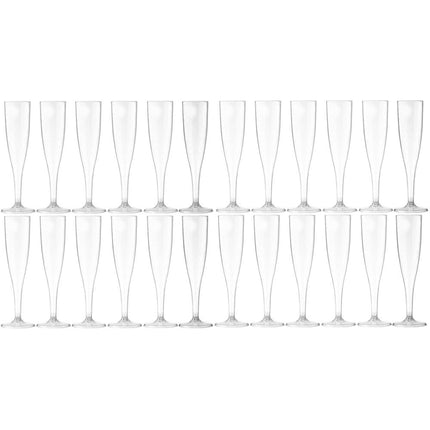 Disposable Champagne Glasses - 24 Pack