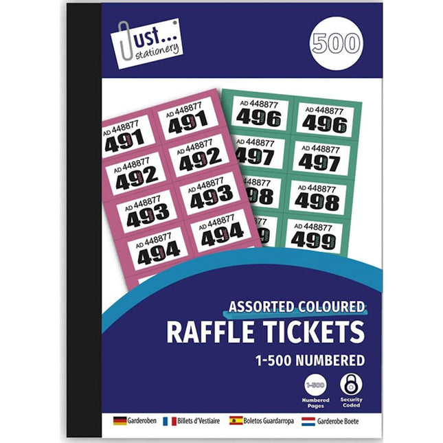 1-500 Cloakroom Raffle Tickets