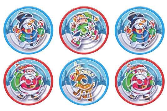 6 Christmas Maze Puzzles