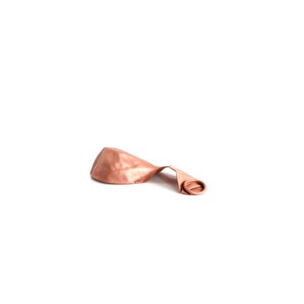 Metallic Rose Gold 12" Latex Balloons – 50 Pack