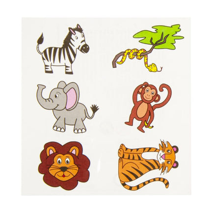 Wild Animal Tattoo Sheet - Single