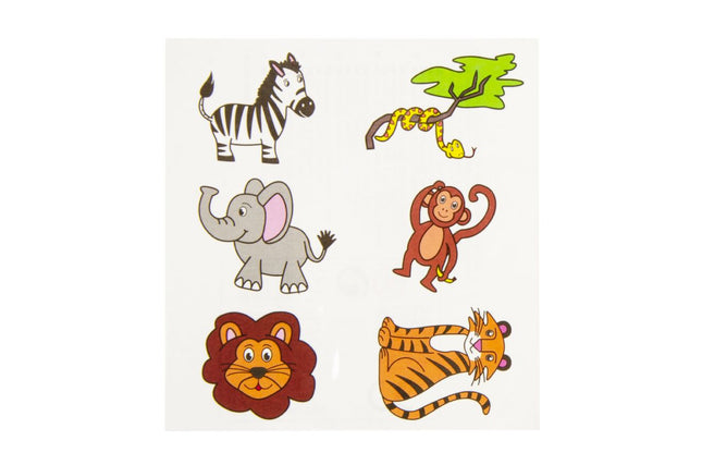 Wild Animal Tattoo Sheet
