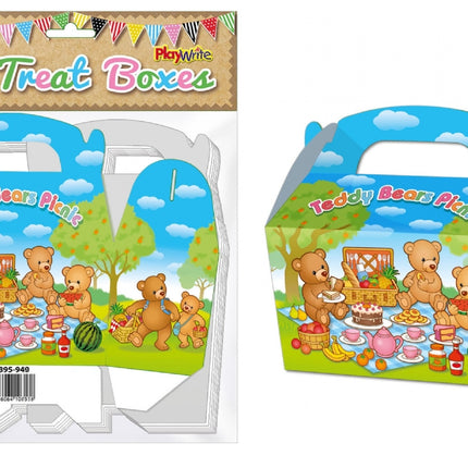 Teddy Bears Picnic Treat Boxes - 10 Pack